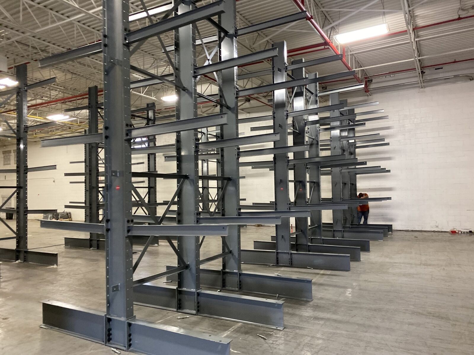 Cantilever Rack showing its warehouse storage configuration