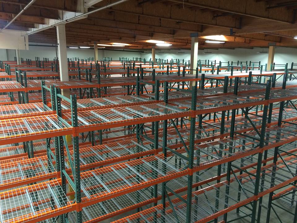 Pallet Rack showing its warehouse storage configuration